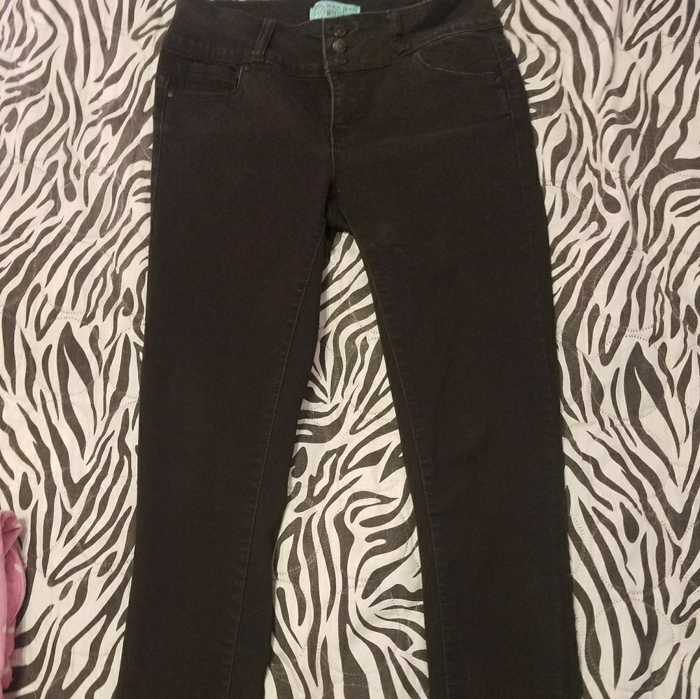 burlington wax brand black jeans