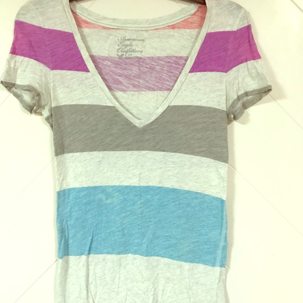 American Eagle Outfitters Stripped Tee
