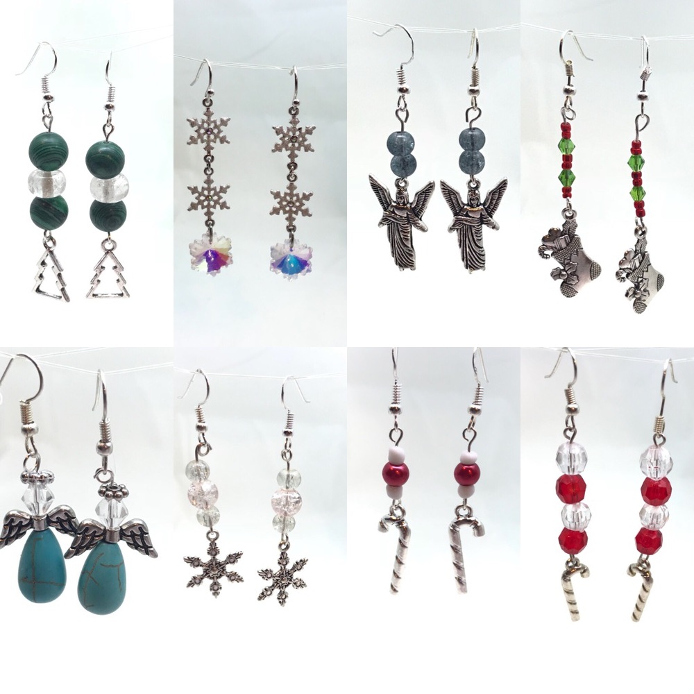 2 for $13  handmade earrings