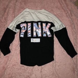 Marble Victoria secret pink crew neck