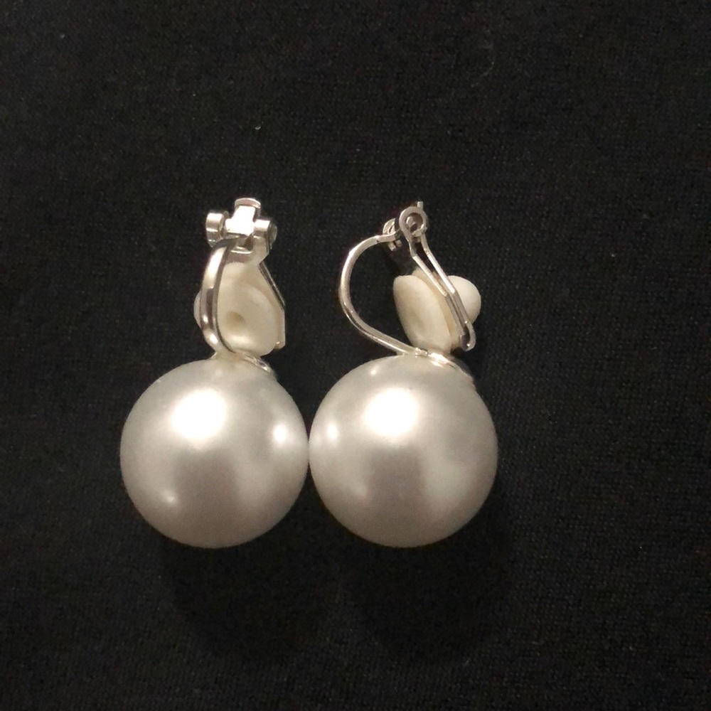 Clip On Pearl Earrings