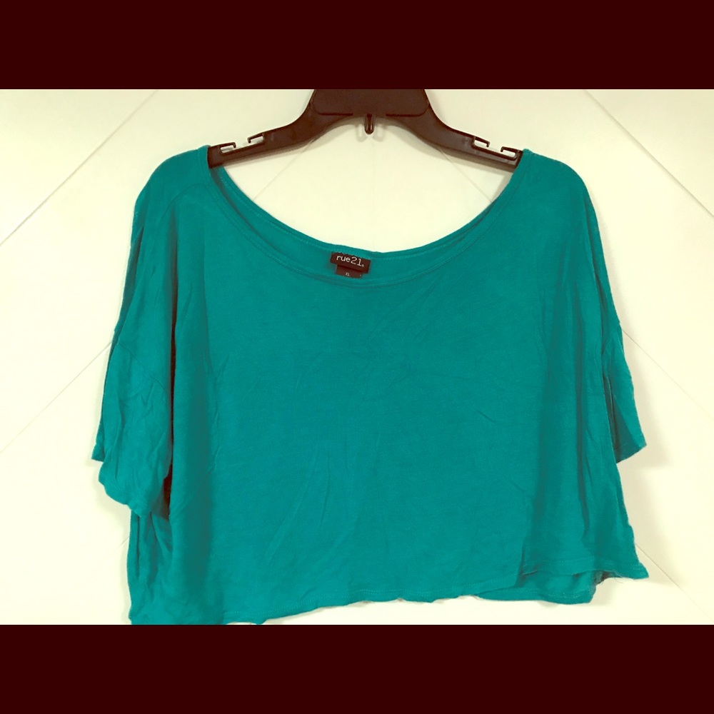 Rue 21 turquoise crop top