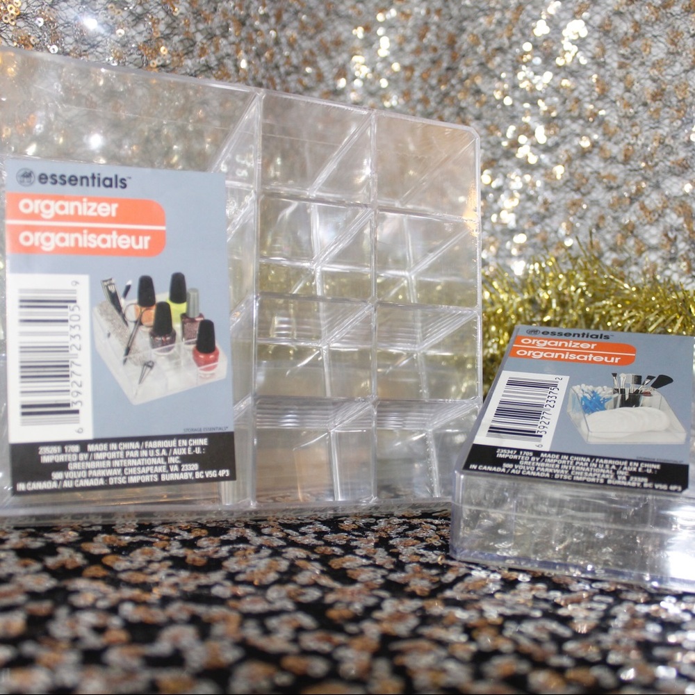 2pc Makeup Acrylic Organizers