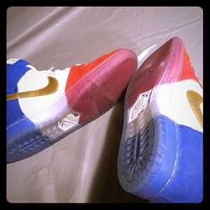 NIKE SB Dunk High Premium (French Flag) Skate Shoe