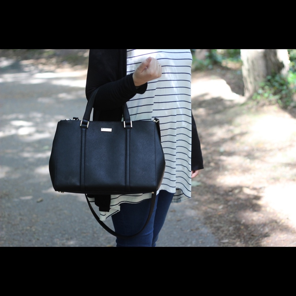 Kate spade navy loden saffiano bag