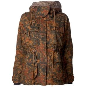 Obey Women's Garrison Hooded Military Jacket