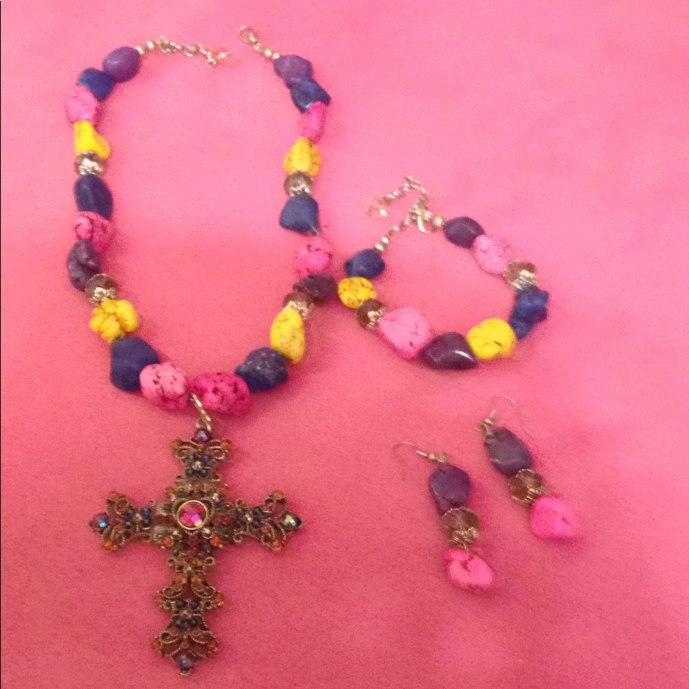 Western sparkle jewelry set