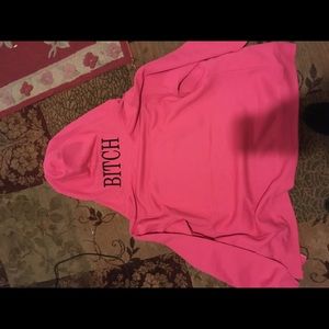 Pink bitch hoodie