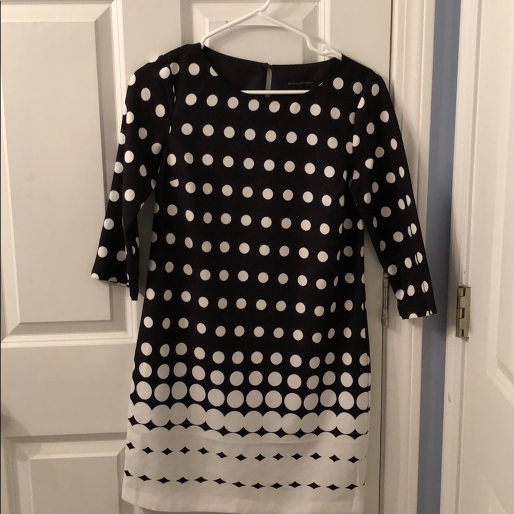 Banana Republuc Polka Dot Shift Dress