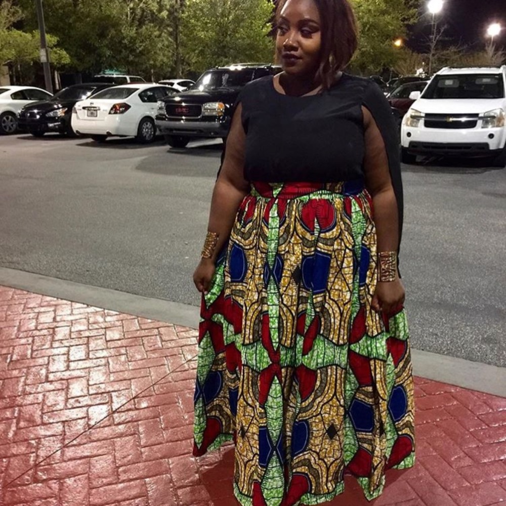 Grassfields African Print Skirt - Picture 1 of 1