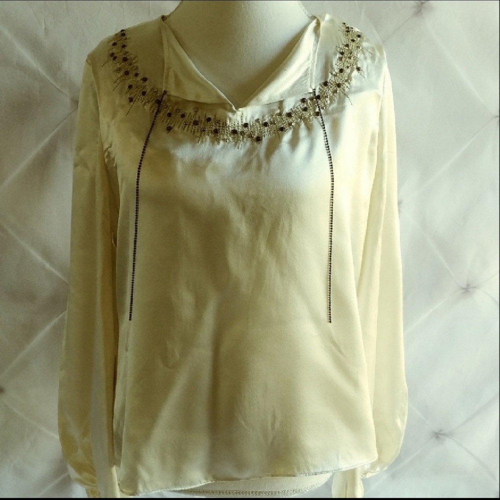 Embroidered Silk Blouse