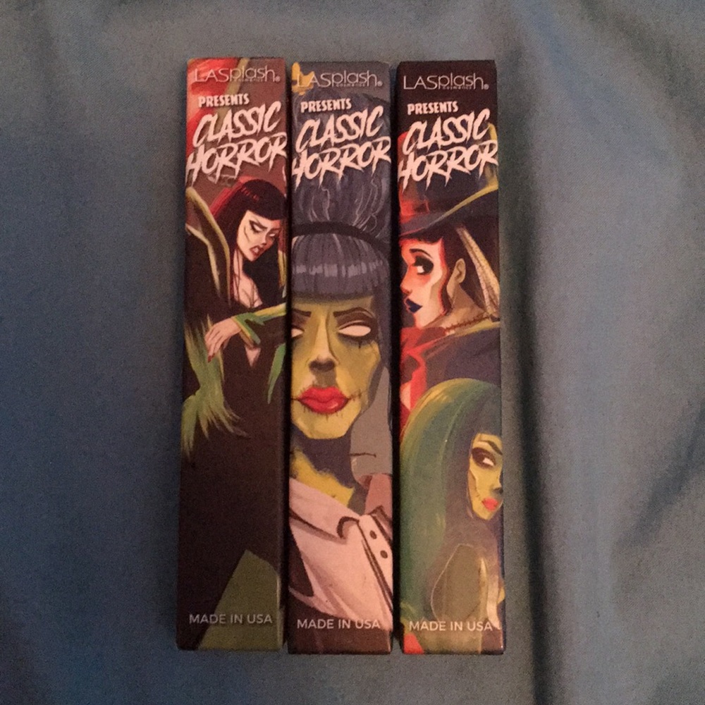 NIB LASPLASH Cosmetics Classic Horror Liquid Lips