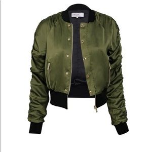 House Of CB olive/black bomber jacket