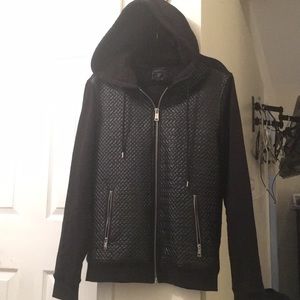 Guess fleece lined hooded sweatshirt