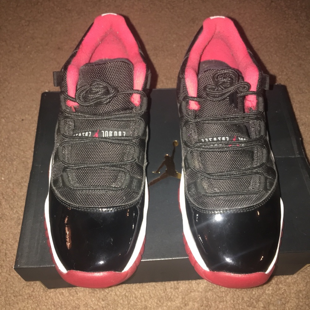 Red and Black Air Jordan 11 “bred” SOLD