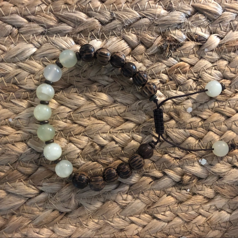 Local NC-made mala bracelet. Adjustable.