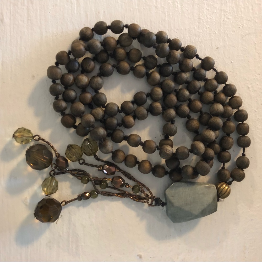 Hand-knotted mala. 108 beads.