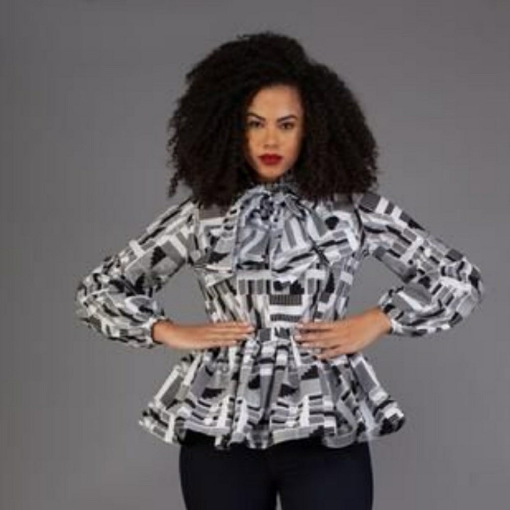 Peplum Shirt with Bow