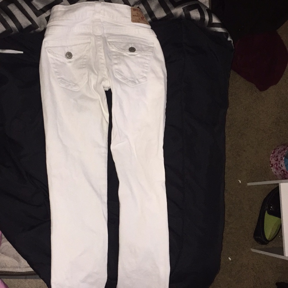 True Religion White Billy Pants