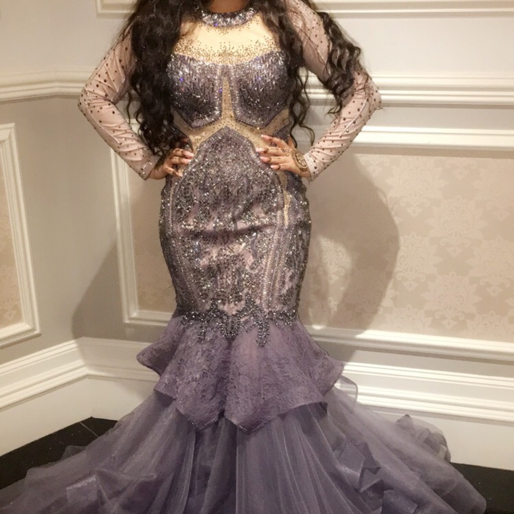 Designer Jovani mermaid dress