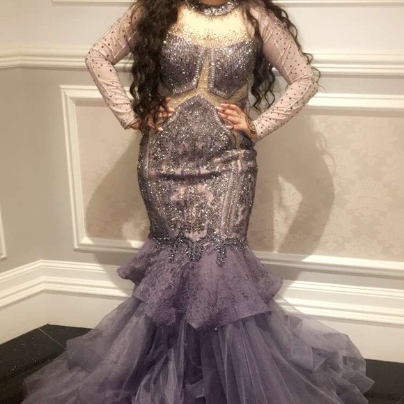 Designer Jovani mermaid dress - Picture 2 of 4