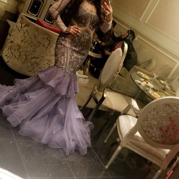 Designer Jovani mermaid dress - Picture 4 of 4