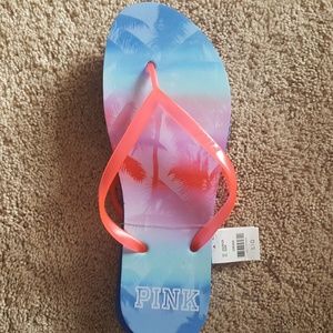 Vs pink ombre thong flip flop sandal 9 9.5 10 L