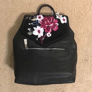 White House Black Market Embroidered Backpack