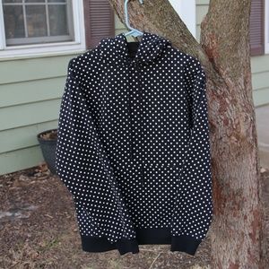 Elwood Polka Dot Hoodie in Black - Men's - Small