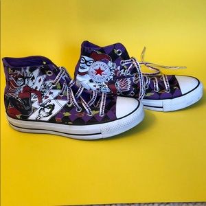 Harley Quinn Converse size 4 men/ 6 women