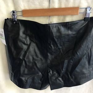 Wyatt leather shorts
