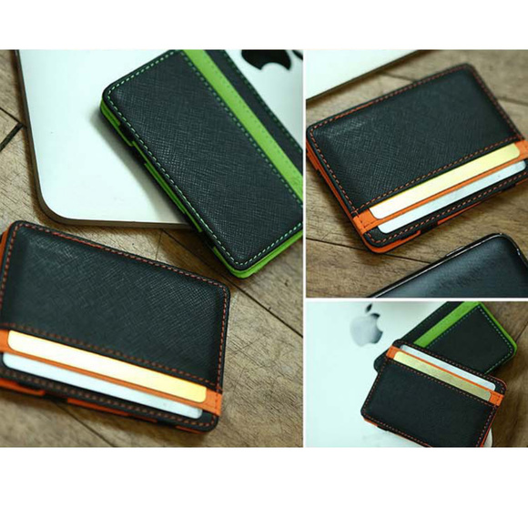 Slim Magic Wallet leather Purse Men & Women - Picture 3 of 8