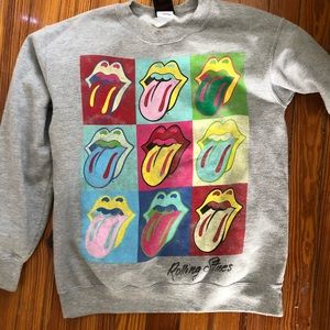 Rolling Stones Andy Warhol crew neck