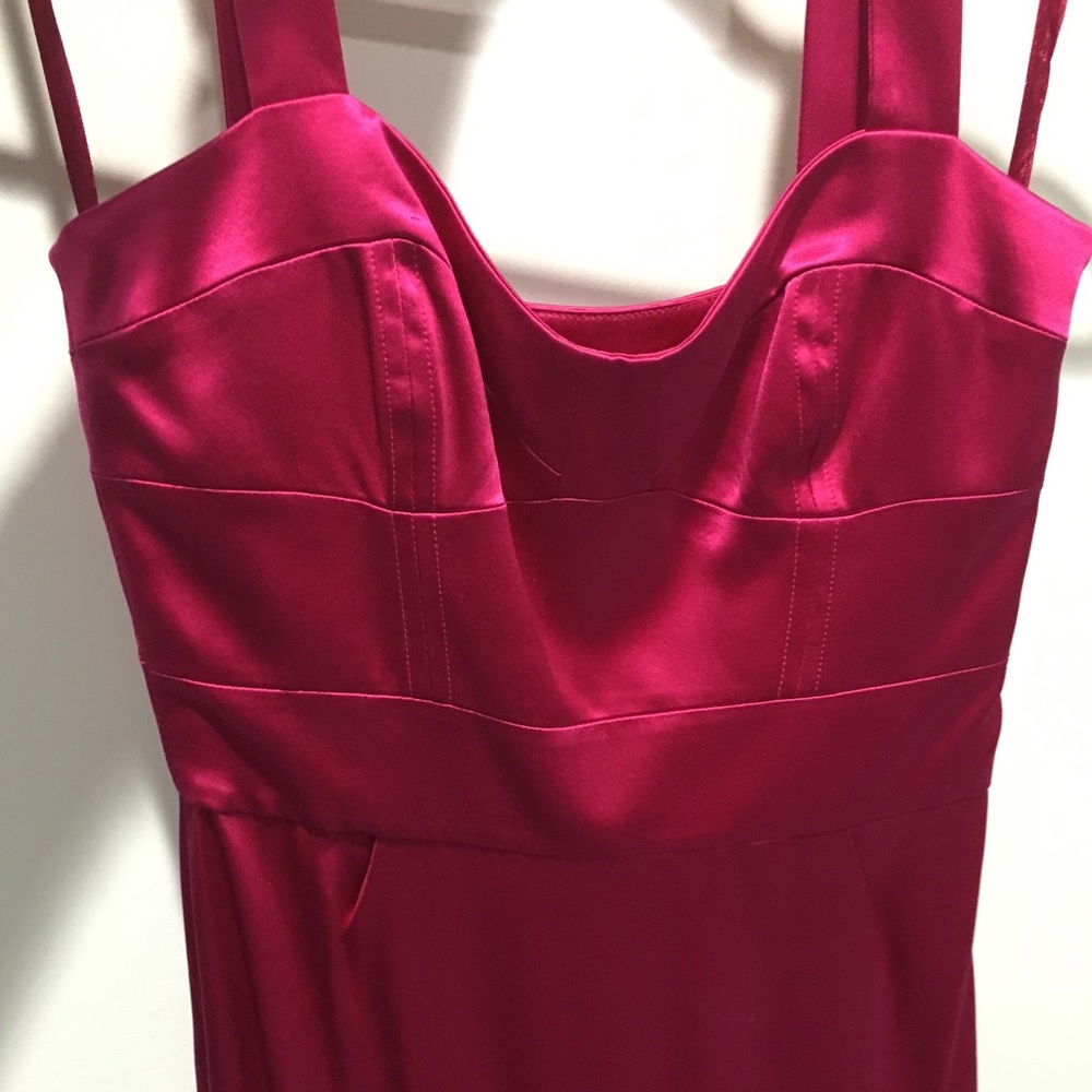 DVF 100% Fuchsia Silk Dress