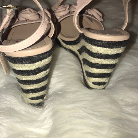 SOLD Kate Spade ♠️Jill espadrille wedges w/ pink - Picture 5 of 5