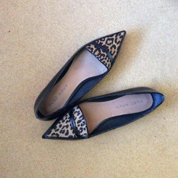 pure navy flats