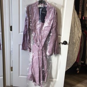 Men's RALPH LAUREN Red/Blue Check Robe SZ S/M