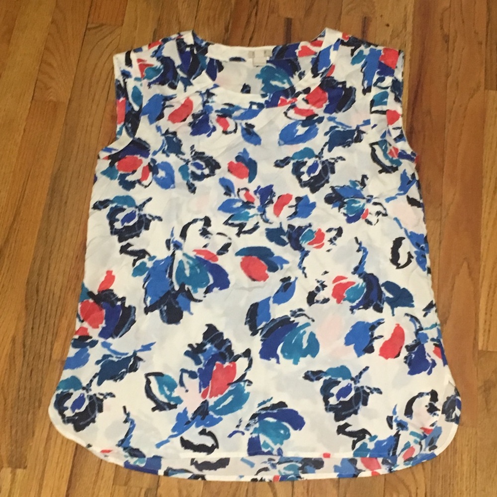 Jcrew floral patterned sleeveless tank