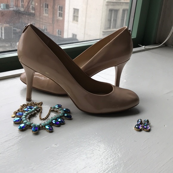 MICHAEL Michael Kors Shoes - Michael Kors Patent Nude Heels