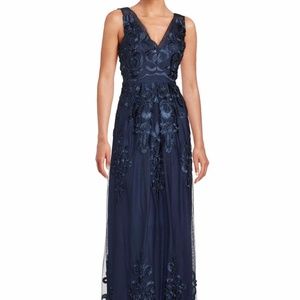 Navy Formal Gown by Belle Badgley Mischka