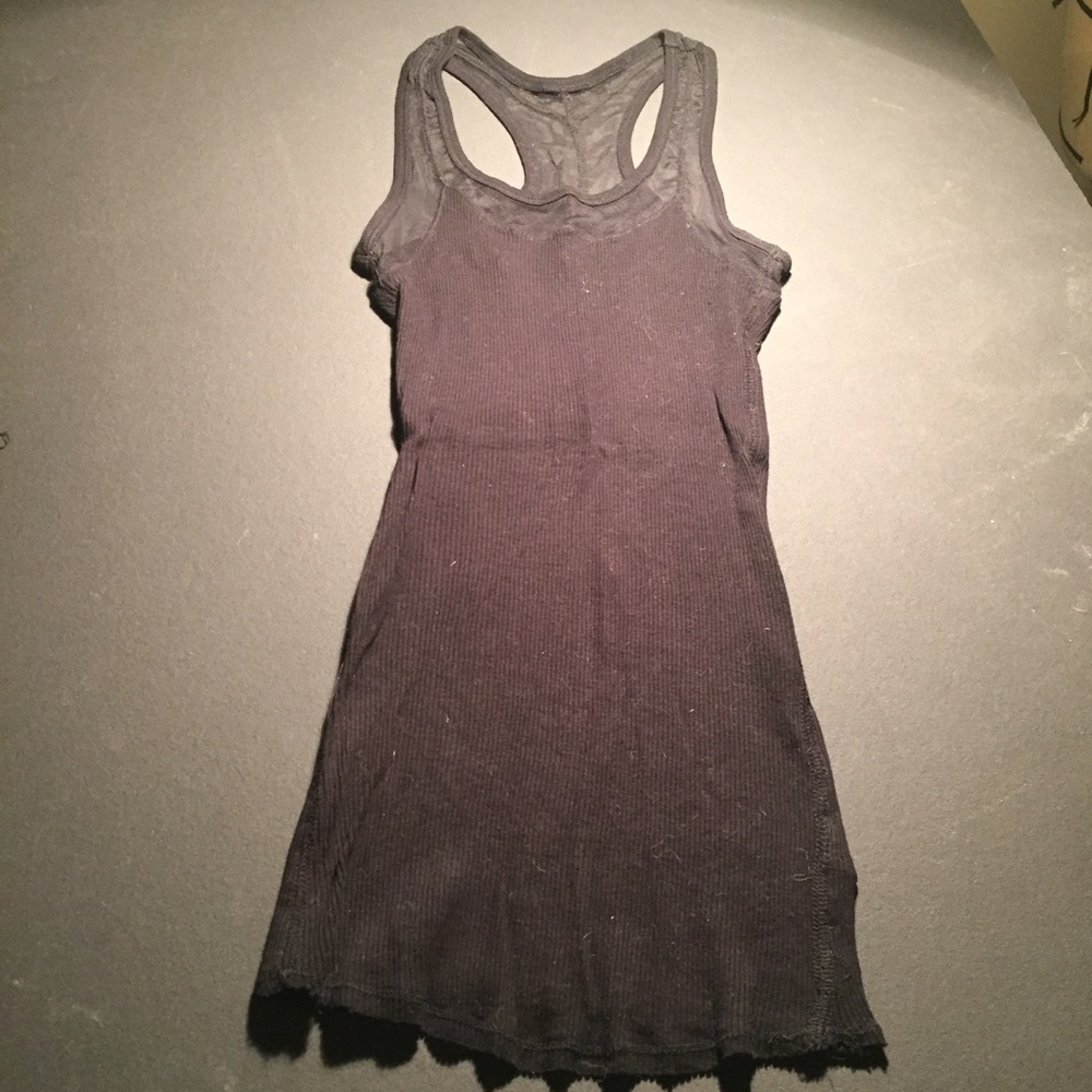 ❌SOLD❌Guess Black Rib Racerback Tank - Picture 3 of 7