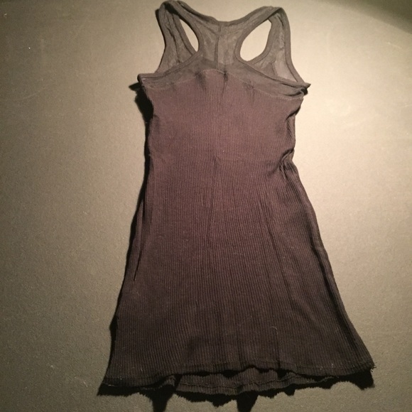 ❌SOLD❌Guess Black Rib Racerback Tank - Picture 4 of 7