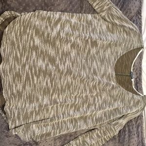 Slouchy green sweater