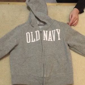 Boys 18-24 month old Navy zip up sweatshirt