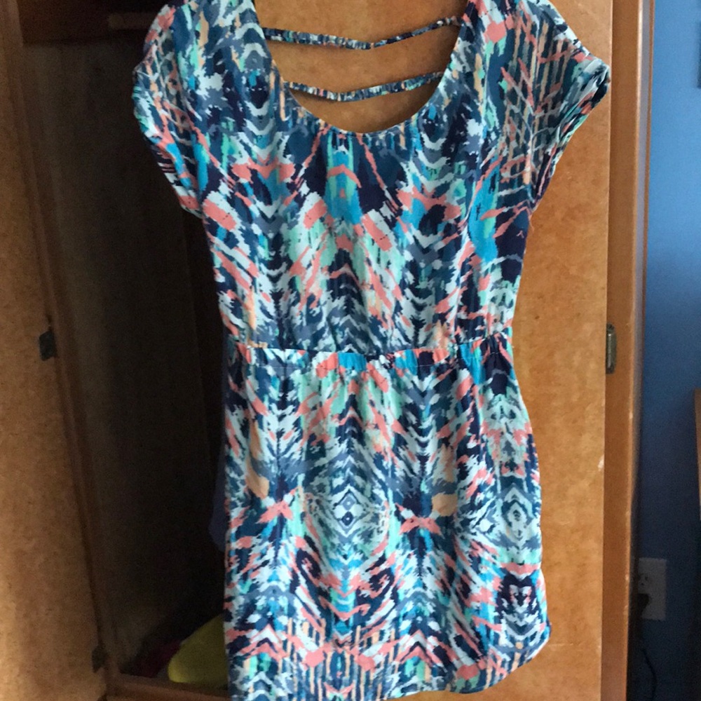 american eagle multi colored summer dress