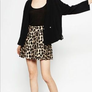 Leopard Print High Waist Shorts