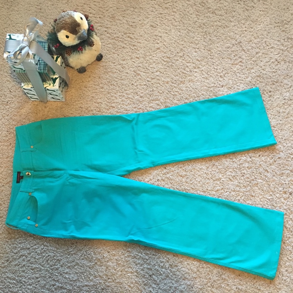 Escada turquoise jeans M