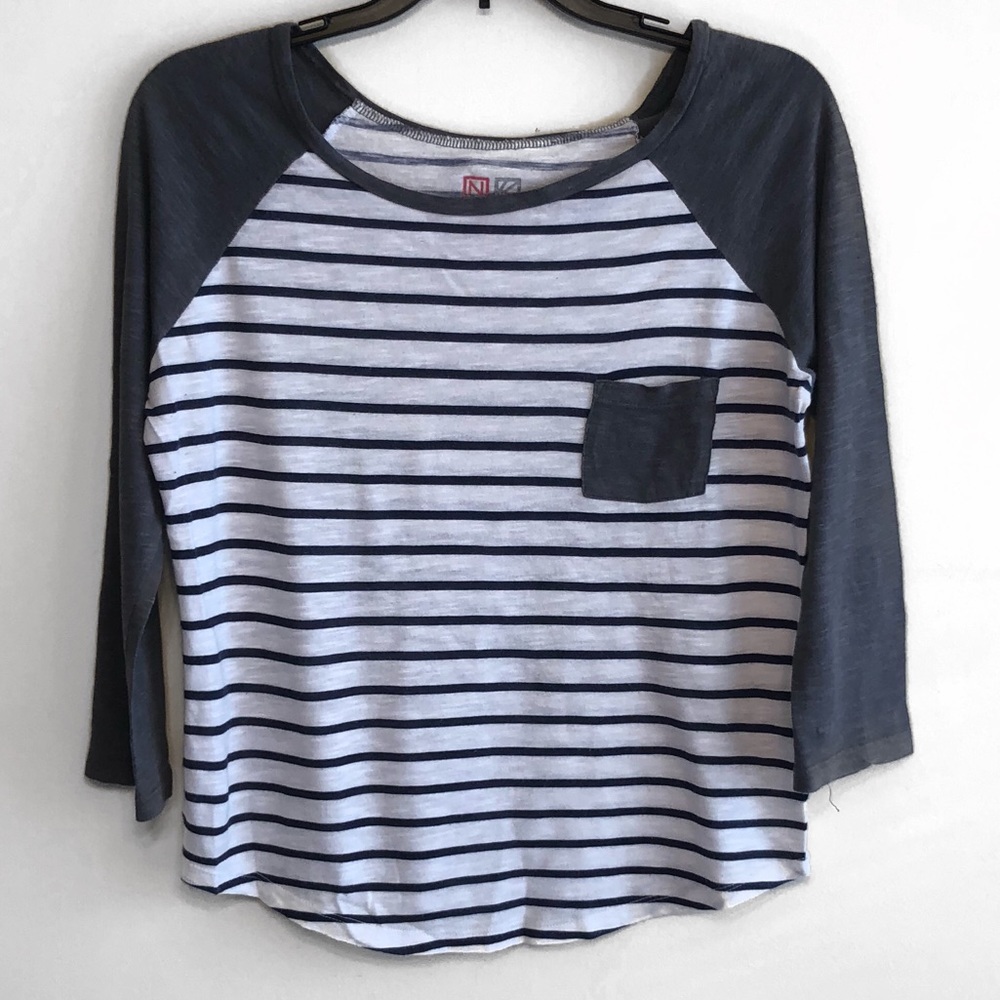 Striped Baseball Tee