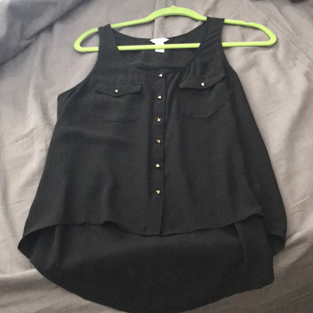 Black tank top