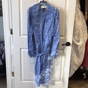 Men's RALPH LAUREN Carolina Blue Long Robe SZ S/M